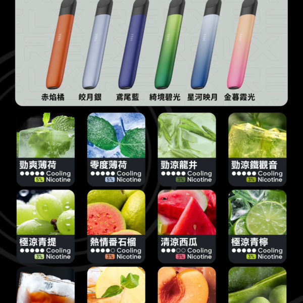 Relx 6代煙彈悅刻六代煙彈單顆售賣（需要另購買搭配五代、六代主機，不通用SP2S、LANA主機）